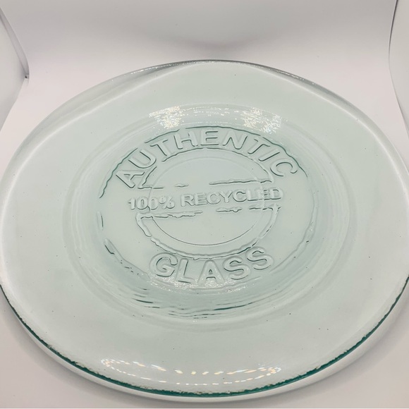 Authentic San Miguel 100% Recycled Glass 8" Salad / Dessert Plate Dish Spain - Picture 1 of 4